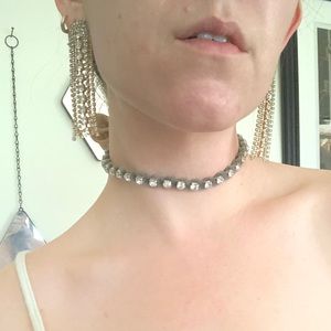 Rhinestone choker